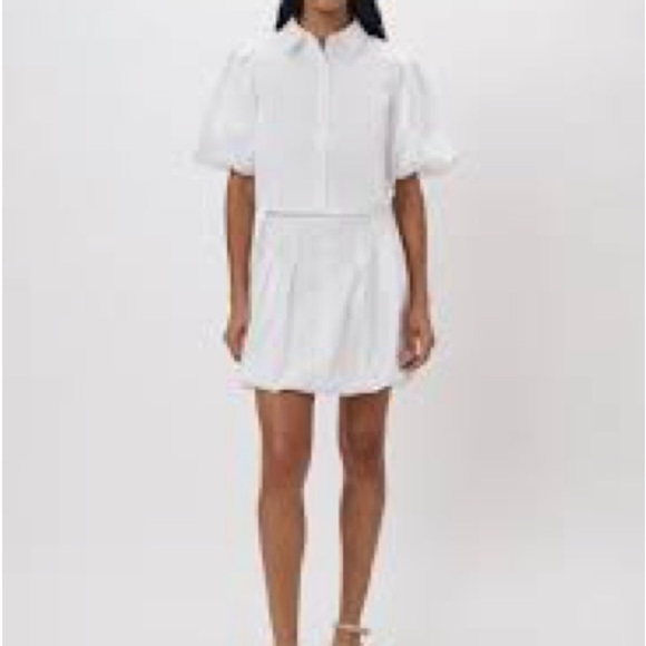 (186) ❤️ BNWT JONATHAN SIMKHAI SAMMY DRESS IN WHITE - Picture 4 of 5
